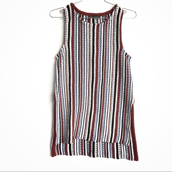 CROCHET KNIT SLEEVELESS SWEATER - Picture 4 of 6